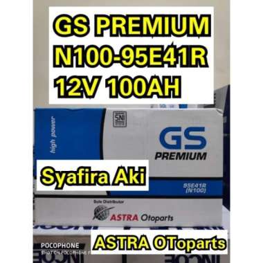 AKI GENSET GS PREMIUM ASTRA N100 / 95E41R Aki Basah 12V / 100Ah