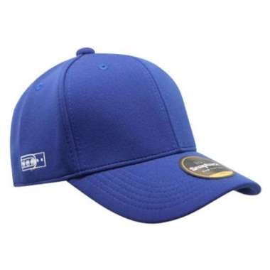 Snapback Topi Baseball Dewasa Polos Flexfit Biru L