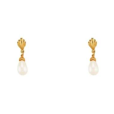 1901 Jewelry Anting Mutiara Pita (Lapis Emas)