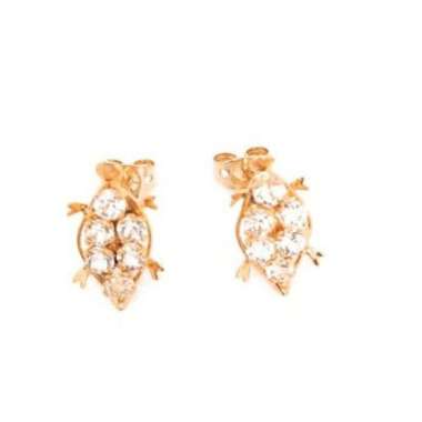 1901 jewelry Anting Turtle Lapis Emas