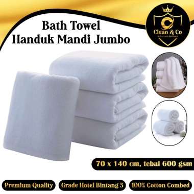 Handuk Mandi Jumbo Kualitas Premium Hotel Bintang 5 bahan 100% Cotton Combed, Sangat Tebal dan Lembu