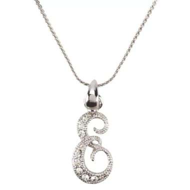 1901 Jewelry Kalung Initial E Silver Italy