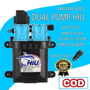 Dual Pump Hiu 12Lpm 8.8 Bar / Pompa DC Hiu 12v