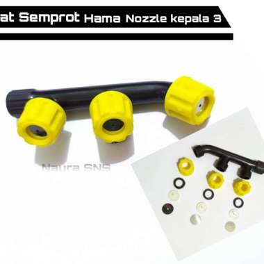 Nozzle plastik kepala 3 / Mata sprayer elektrik / 3 titik nozel