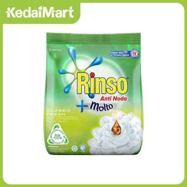 Promo Harga Rinso Anti Noda Deterjen Bubuk + Molto Classic Fresh 770 gr - Blibli