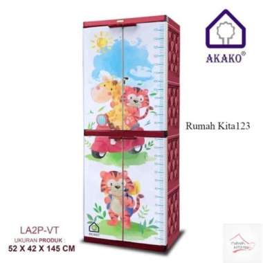 Lemari 2 pintu plastik full kunci Naiba Akako Napolly Club Tabitha