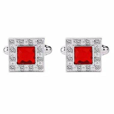 Houseofcuff Red Studded Cufflinks Manset Kemeja merah