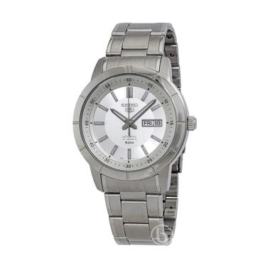 SEIKO SNKN.51-K1 Analog Automatic Original Jam Tangan Pria White Silver