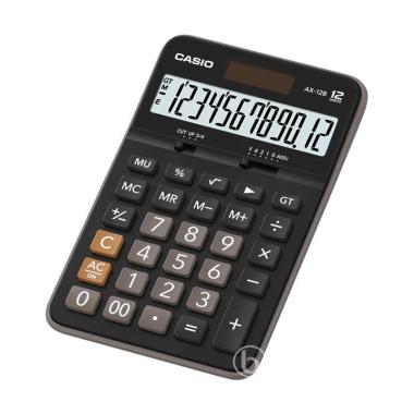 CASIO AX-12B Extra Large Display 12 Digit Electronic Calculator Black