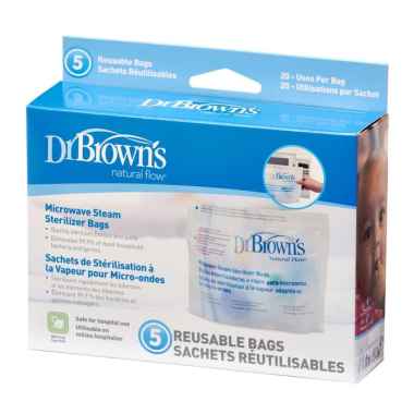 Dr.Brown's Microwave Steam Sterilizer Bags SKY BLUE