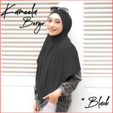 Hijab Jilbab Kerudung Bergo Instan Tali Kameela Jersey Polos Murah Terbaru
