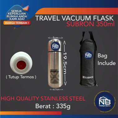 SUBRON Vacuum Flask Termos Air Panas 350ML Stainless
