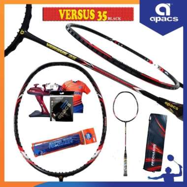 APACS VERSUS 35 RAKET BADMINTON ORIGINAL PAKET 1 BLACK