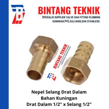 Sok Selang / Nepel Selang Drat Dalam 1/2" x Selang 1/2" PPR