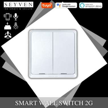 SEYVEN SMART HOME ZIGBEE WALL SWITCH TUYA 2 GANG