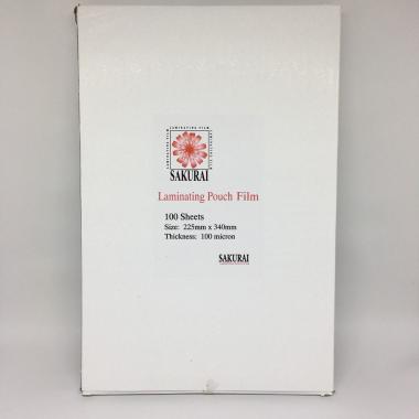 SAKURAI PLASTIK LAMINATING FOLIO / F4 100 MICRON Transparant