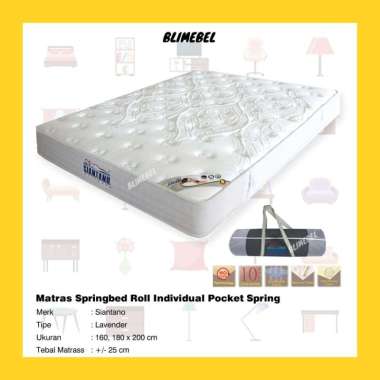 Blimebel Siantano Springbed Roll in The Box Lavender Tebal ± 25 cm 160 x 200