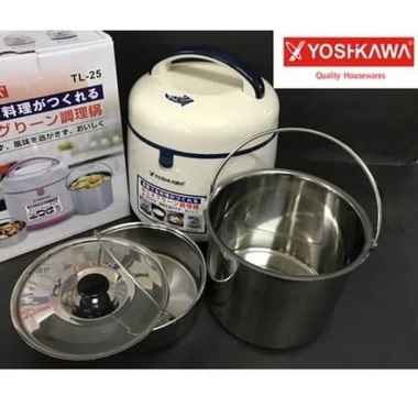 Yoshikawa TL-25 Thermal Mini Magic Cooker [2.5 L] biru-putih