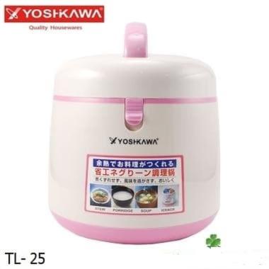 Yoshikawa TL-25 Thermal Mini Magic Cooker [2.5 L] PINK-PUTIH