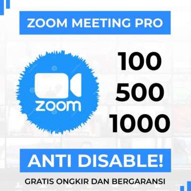 Upgrade Zoom Meeting Pro 1 Bulan 500 Peserta