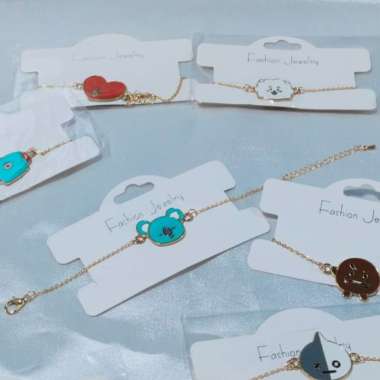 aksesories gelang rantai karakter bt21 gelang tangan bts bt21 friends