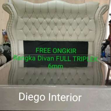 Divan dipan sandaran jaguar butterfly rangka tempat tidur untuk kasur matras dan springbed 200x200 p