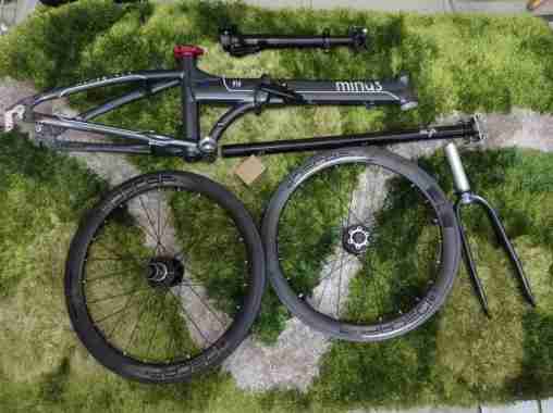 FRAME SEPEDA LIPAT MINUS 20 INCH INCLUDE WHEELSET DECAF 22