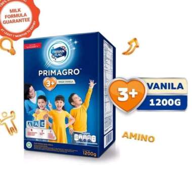 Promo Harga Frisian Flag Primagro 3 Vanilla 1200 gr - Blibli