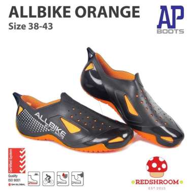 Sepatu Bikers AP BOOTS AP ALLBIKE ORANGE SEPEDA FASHION SEHARI-HARI 43