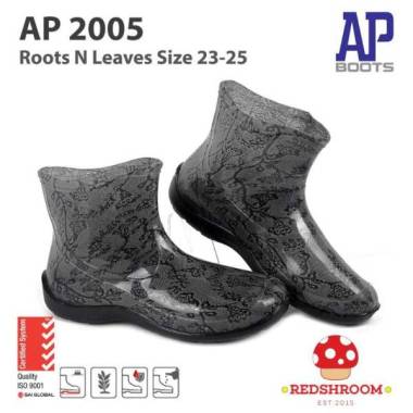 Sepatu Boot Pendek AP BOOTS AP 2005 ROOTS AND LEAVES Corak Fashion 23