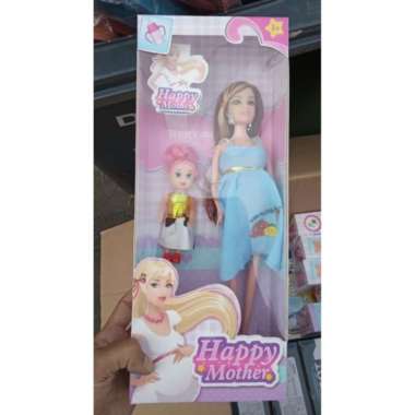 Boneka Barbie Set Anak Mother Baby Hamil Pregnant Mommy Doll Princess