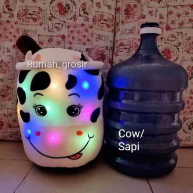 Boneka Boba LED Lampu Bubble Cow Moo Sapi Jumbo LED Lampu Multicolor