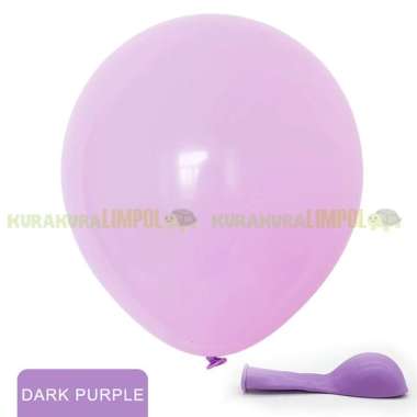 Balon Latex Macaron 12 Inci Balon Warna Pastel Balon 12 Inch Eceran Ungu
