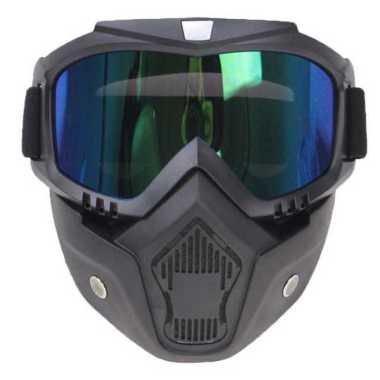 Kacamata Helm Motocross BOLLFO Kacamata Goggles Mask Motor Retro Windproof kacamata olahraga ski hel