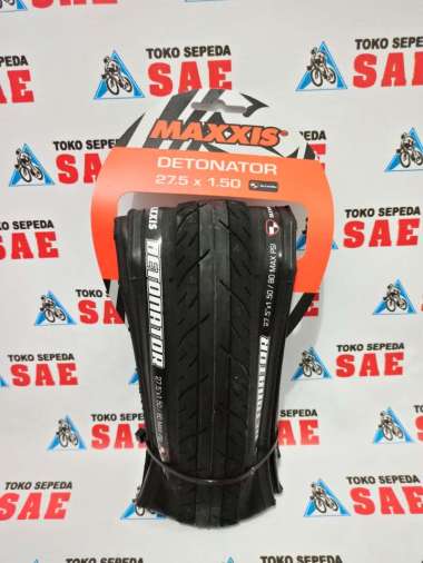 BAN LUAR MAXXIS 27.5X1.50 SILK WORM DETONATOR BLACK YELLOW LOGO KODE-S0760013