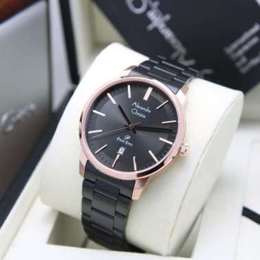 Alexandre Christie AC1030MD Primo Jam Tangan Pria Stainless Steel Black Rosegold