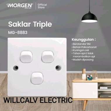 SAKLAR TRIPLE MORGEN MG-8883 / SAKLAR MORGEN MG-8883 MORGEN MG-8883