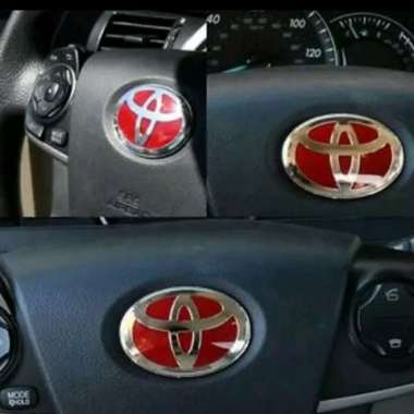 Logo Emblem Stir Toyota Avanza Fortuner Yaris Merah Multicolor