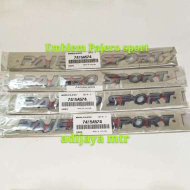 Emblem Pajero sport asli Multicolor
