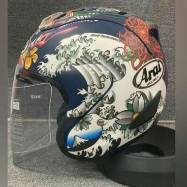 Arai SZ Ram4 VZ Ram Arai Oriental Blue Half Face Helmet Copy Arai Premium XXL helm+clear visor