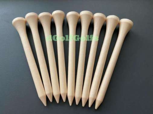 dGolfGolfs Tee Golf Kayu (Wooden Golf Tee) 55mm 70mm Cream 70mm