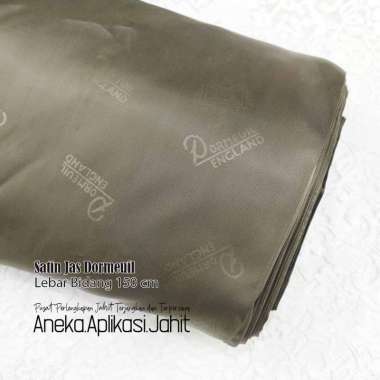 1 METER KAIN SATIN JAS DORMEUIL / DORMIL ENGLAND FURING JAS INTERLINING COKLAT TUA