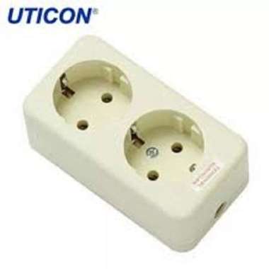 Stop Kontak 2 Lubang Uticon