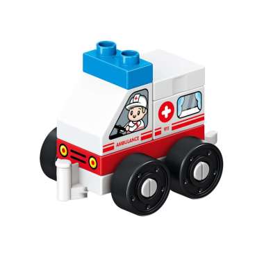 Okiedog Brix Ambulance 13pcs - Mainan Bongkar Pasang Anak