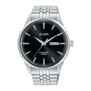 Alba Prestige AL.4239.35.37.41X1 Original Automatic Jam Tangan Pria Black Silver