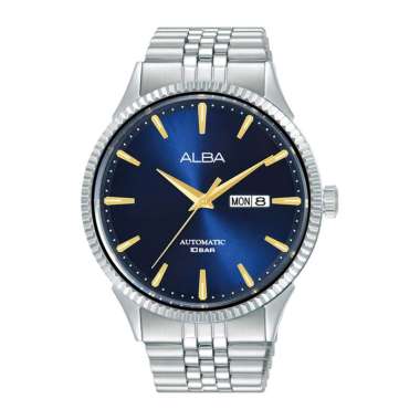 Alba Prestige AL.4239.35.37.41X1 Original Automatic Jam Tangan Pria Blue SIlver