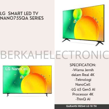 LG TV 4K 50 INCH SMART LED TV 50NANO75SQA