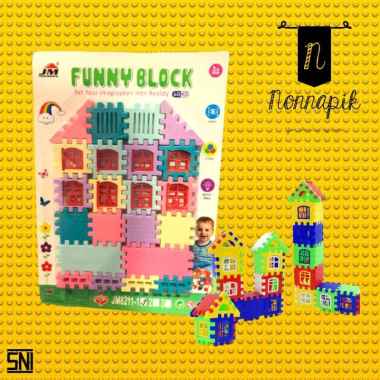 Mainan Edukasi DIY Smart Block Building Isi 60pcs