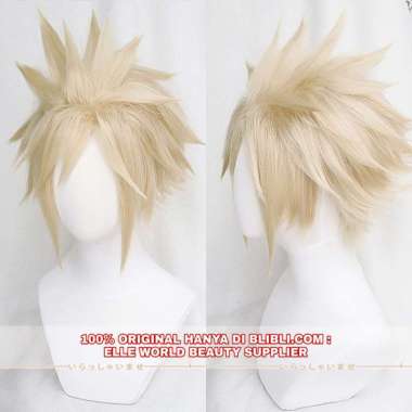 RAMBUT PALSU FULL WIG COSPLAY ANIME GAME FINAL FANTASY VII FINAL FANTASY 7 WIG CLOUD STRIFE FF7 FFVI