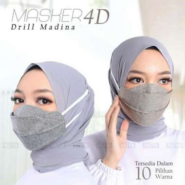Masker 4D Drill Madina black